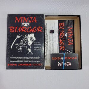 Ninja Burger Vintage Card Game by Steve Jackson